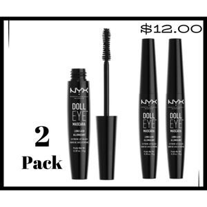 NYX Doll Eye Mascara, Waterproof, EXTREME JET BLACK.